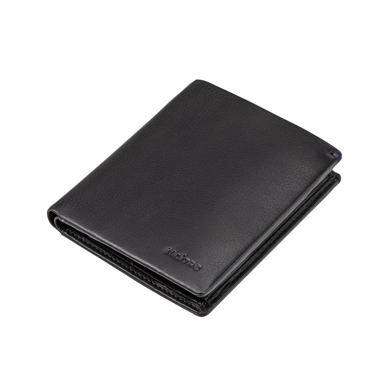 Maïtre Unisex Brieftasche Herrstein aus Leder Billfold, Schwarz