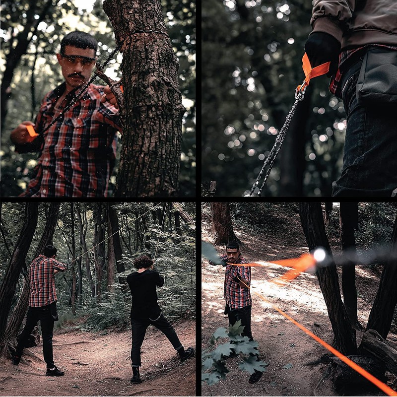 Rope Saw for Trees - 53" Rope Chainsaw with 68