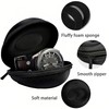 Pack of 2 Travel Watch Case, Round Watch Box, Round