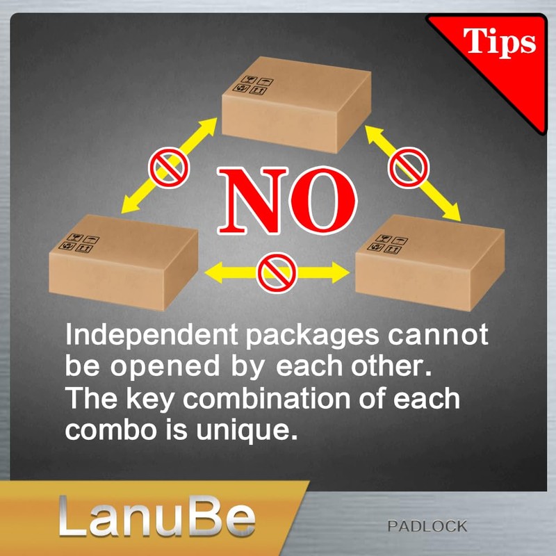 Lanube Solid Brass Cabinet Locks with Keys U Lock with