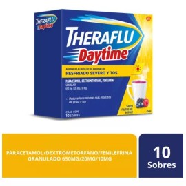 Theraflu Daytime Te Antigripal Resfriado Y Tos 10 Sobres