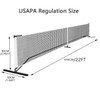 Portable Pickleball Nets Portable, 22 FT USAPA Regulation Size for