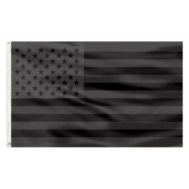 843 trading 3x5FT All Black American Flag US Black Flag Tactical Decor Blackout USA.