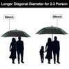 G4Free Extra Large Golf Umbrella 68 inch Square Vented Windproof