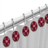 Popular Bath Shower Curtain Hooks, Vlegant Rosa Collection, Set of