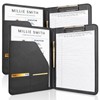 OOWOLF Padfolio with Clipboard Portfolio Binder for Resume, Legal Document,