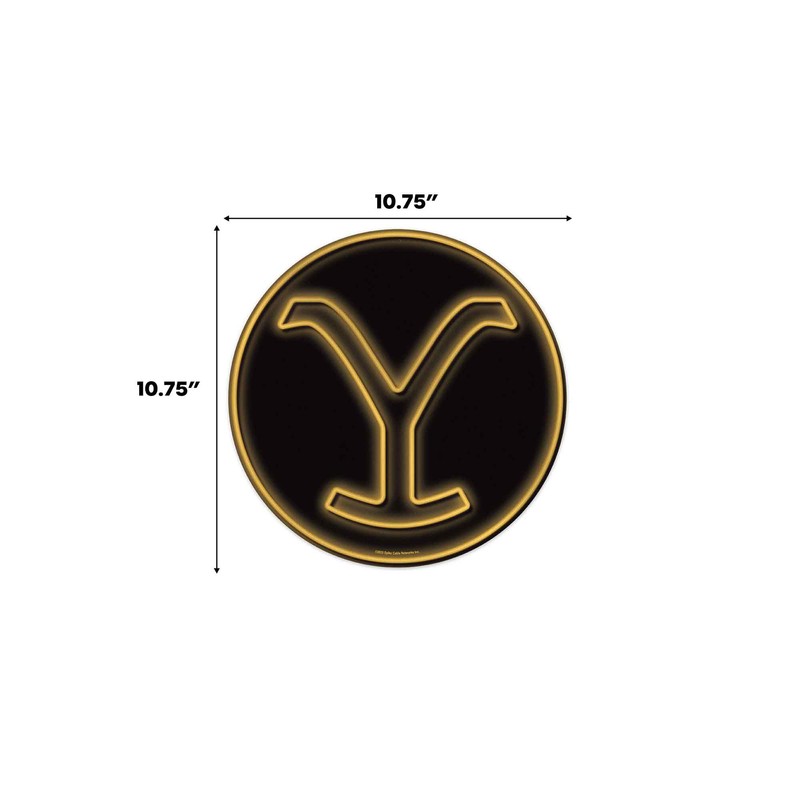 Yellowstone Logo Round Metal Sign - Iconic Yellowstone Wall Decor