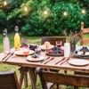 Geiserailie 24 Pcs Wooden Utensils for Eating Wooden Spoon Fork