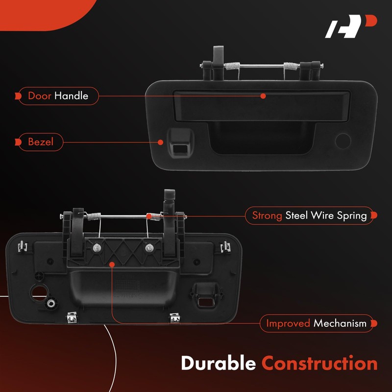 A-Premium Tailgate Handle Liftgate Latch Handle with Camera Hole and