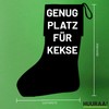 Huuraa Weihnachtsstrumpf Girlfriend Material Schriftzug Geschenk Beige Jute Girlfriend Material