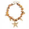 CRUSH CR Chunky Pearl Necklace&Bracelet for Women Beach Starfish Shell