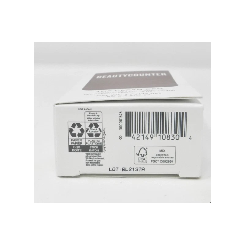 Beautycounter The Clean Deo/Deodorant in Crisp Sequoia 2.11oz - New!