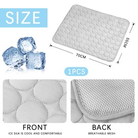 Cooling Mat for Dogs Cats, Self-Cooling Mat Cat, Dog Cooling Mat, Self-Cooling, Cooling Blanket for Cats, Summer Pet Ice Pad, The Innovative Cooling Mat Breathable Ice for Floor, Dog Bed