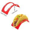 3 Packs Taco Holder Stands Plastic Colorful Taco Tray Plate