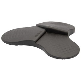 WAGNER 3STOP COLOR BLACK Floor Door Stop, Diameter 110 x 20 mm, Plastic Elastomer, 3 Different Wedge Heights, Various Applications, 15698801