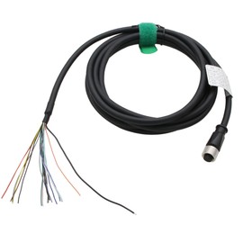 HangTon M12 Power I/O Cable for Sick Inspector83x Lector64x, Banner ABR 7000, HikRobot ID3000 SC2000E Machine Vision System Sensor Scanner Reader, 17-pin A-Coded Female to Open End, 20m