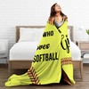 Carwayii Just A Girl Who Loves Softball Blanket Soft Throw