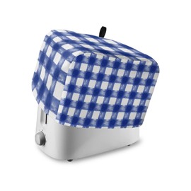 Toaster Covers 2 Slice Slot Buffalo Check Watercolor Bread Machine Oven Cover Blue White Plaid FarmHouse Kitchen Bakeware Protector Fingerprint Protection Small
