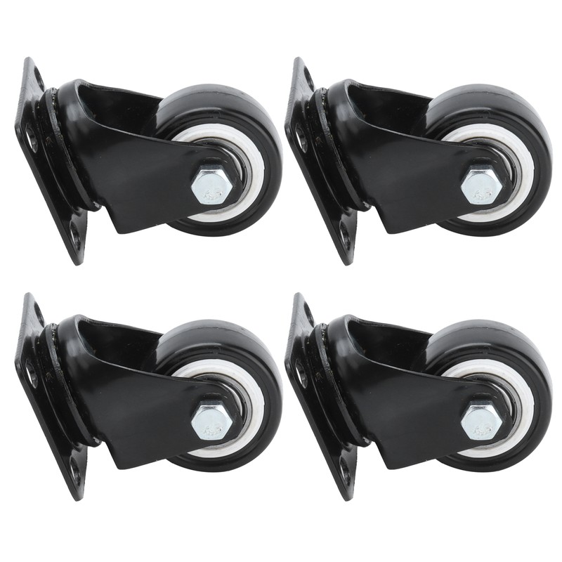 4PCS 1.5 Inch Universal Wheel 360° Rotation Heavy Caster Silence