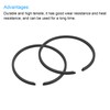QUARKZMAN Piston Ring Set, 2 Pieces 33 mm x 1.5