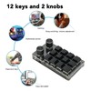 Mini Keypad 12 Keys 2 Knobs USB Or BT Connection