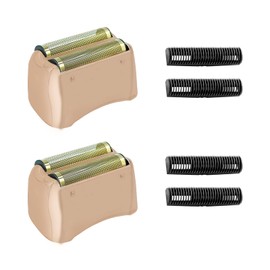 Foil Shaver Replacement Fit for Andis TS-1 17220 17230 Pro Foil Shaver, Copper Profoil Lithium Foil Shaver Replacement Parts Head blades- Hypoallergenic Gold Foil Assembly & Inner Cutters -2 Pack