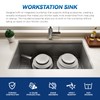 32 Inch Undermount Kitchen Sink - 32 x 19 x
