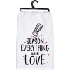 Primitves by Kathy Primitives By Kathy Flour Sack Dish Towel ~ Season Everything With Love