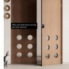 Black Keyless Combination Cabinet Lock, Anti-Pry 3-Digit Security for Swinging/Sliding