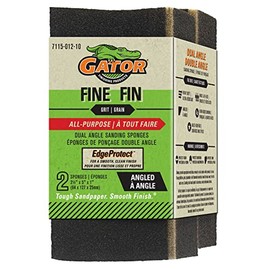GATOR EdgeProtect, Dual-Angle Sanding Sponges, 120 Grit, Bulk Sheets