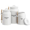 Barnyard Designs Canister Set for Kitchen Counter, Coffee Tea Sugar