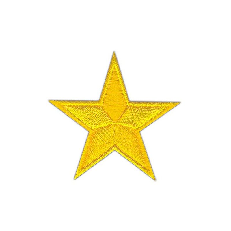 Star Yellow Small Iron-On Patch Iron-On Patch Iron-On Patch Appliqué