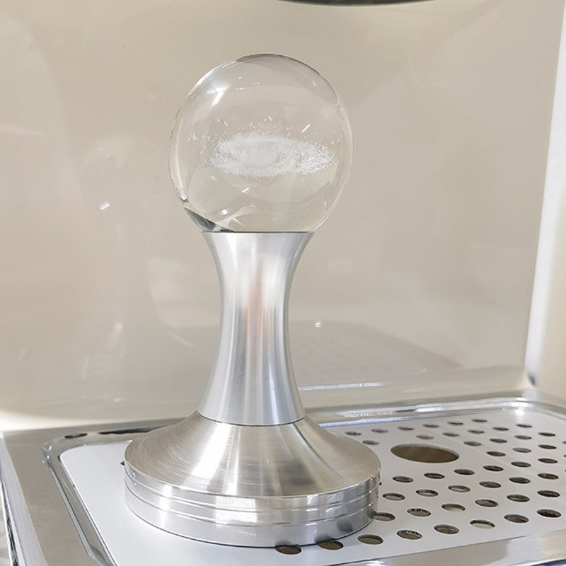 Coffee Tamper Food Grade Stainless Steel Crystal Ball Coffee Powder