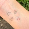 Mini Color Tattoo Henna Transfer Tattoo Sticker No.1 / 미니 컬러 타투 헤나 판박이 문신스티커 No.1