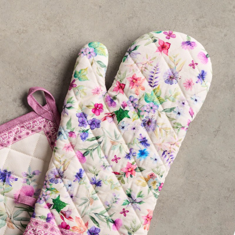 Maison d' Hermine Oven Mitt & Pot Holder 100% Cotton