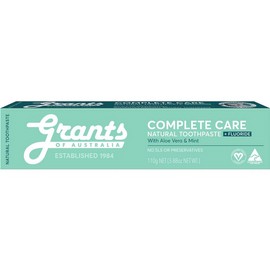 Grants Of Australia Complete Care Natural Toothpaste With Aloe & Mint 110g