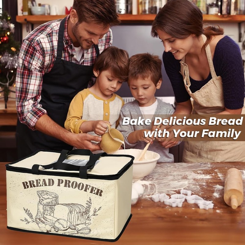 Msiud Bread Proofer with Heater, Dough Proofing Box with Temperature