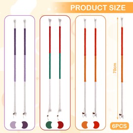 Hejo Pack of 6 Cat Chew Toys, Cat Toy, Teething Rope, Interactive Teething Rope with 10 Cat Chew Rods, Cat Biting Rope for Cats Dental Care, Catnip Toy for Against Bad Breath