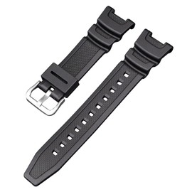 BBZ Compatible with Casio G Shock SGW100 SGW-100 Sports Strap SGW-100-1V SGW-100-1VDF Waterproof Rubber Strap Watch Accessories PU Strap