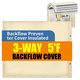 30 x 24 inch Backflow Preventer Insulation Cover Backflow Preventer Cover 3-Way Opening Design 5-Layer Fabric backflow Cover Sprinkler Covers with Aluminum Foil for Outside