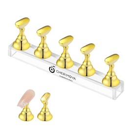 Cherimoya Soporte Práctica Uñas Profesional Oro Base Acrílica Soportes Ajedrez Magnéticos Diseño Nail Art Exhibidor Tips Manicura Diy