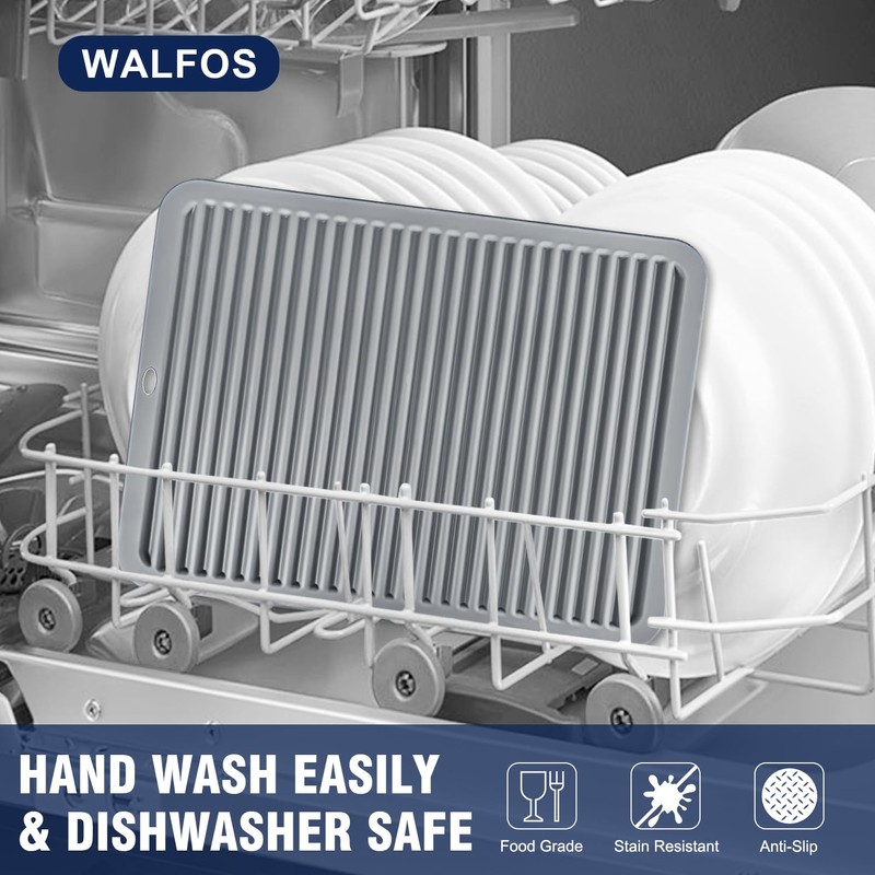 Walfos Large Silicone Trivet 16x12 Inch, Hot Pads for Kitchen,
