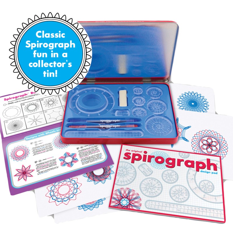 Spirograph Design Set Collectors Tin – Arts and Crafts, Kids