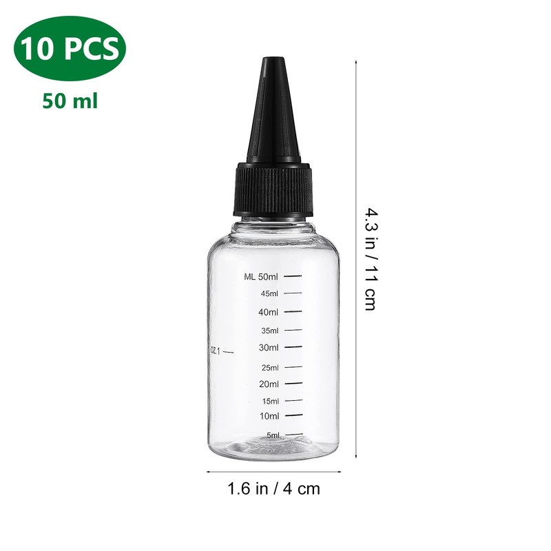Frcolor Dropper Bottles, 2.0 fl oz (60 ml), Divided Bottles,