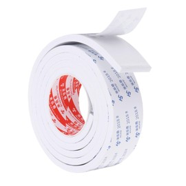 PATIKIL 2m/6.6ft Sealing Foam Tape, 5cm Wide 8mm Thick Single Sided Weather Stripping Door Seal Strip for Window Door Insulation, White