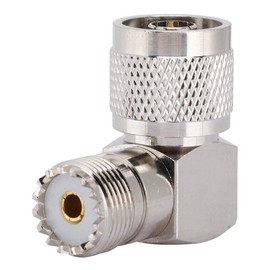 KIMISS N Male to Coaxial Aerial Adapter PL N Ango M Female Right Angle for UHF Male
