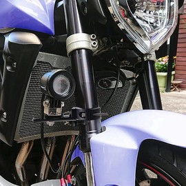 HQTS 2pcs Motorcycle Headlight Mount Bracket Fog Light Mount Bracket Bracket Front Fork Lamp Holder (38mm to 60mm)