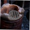 Zerodeko Round Fire Grate for Fireplace and Fire Pit High