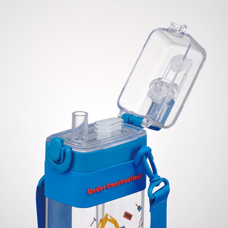 Skater PSQW6-A Square 2-Way Bottle, Water Bottle, 20.3 fl oz