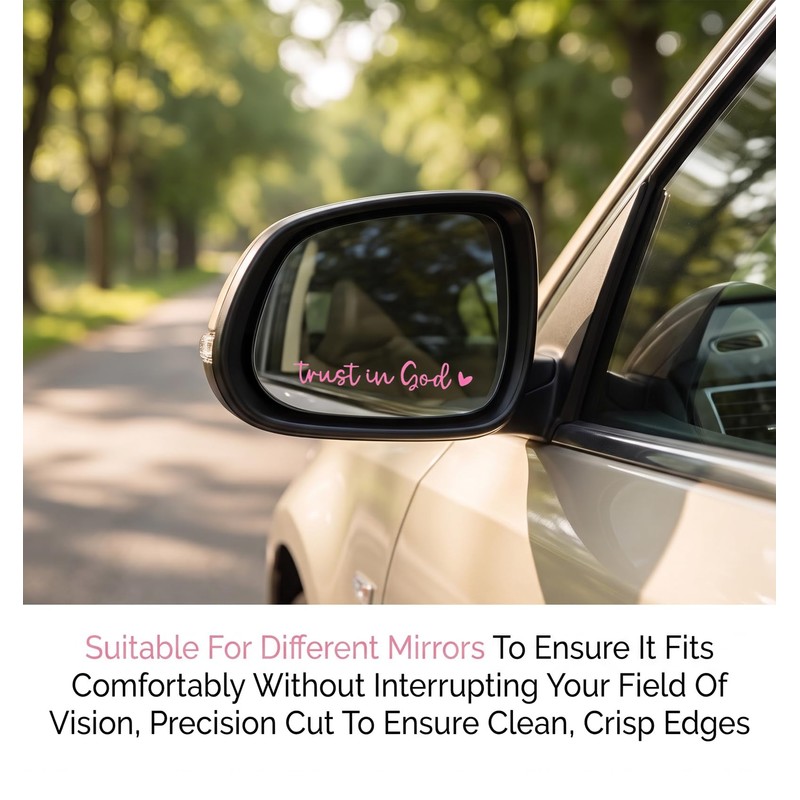 2 Pcs Trust in God Car Sticker, Trust in God